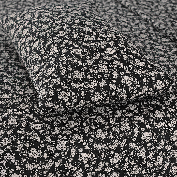 Black Chrome Floral-3pcs Cotton Punch