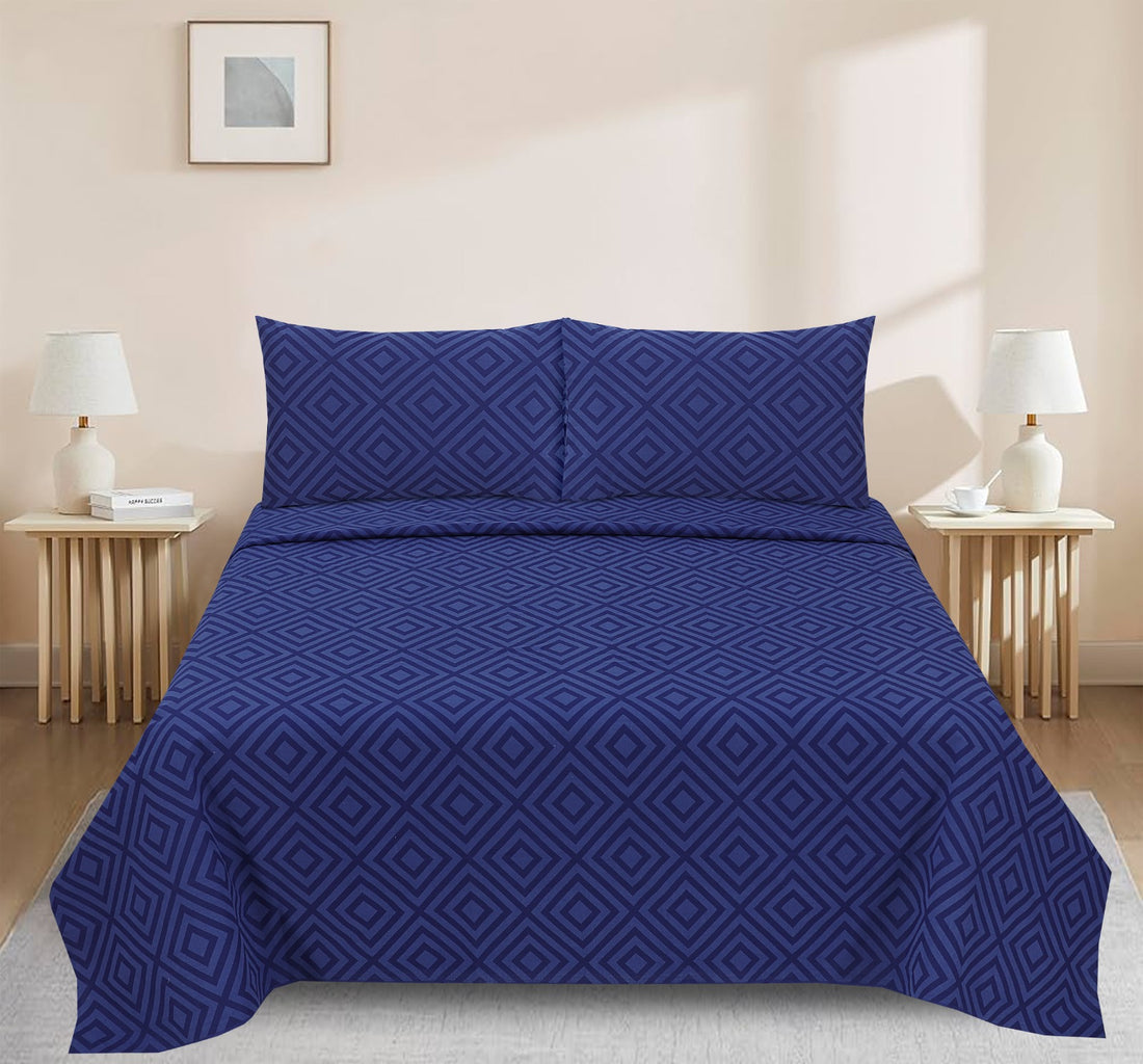 Blue Mandy Geometry - Cotton 3Pcs