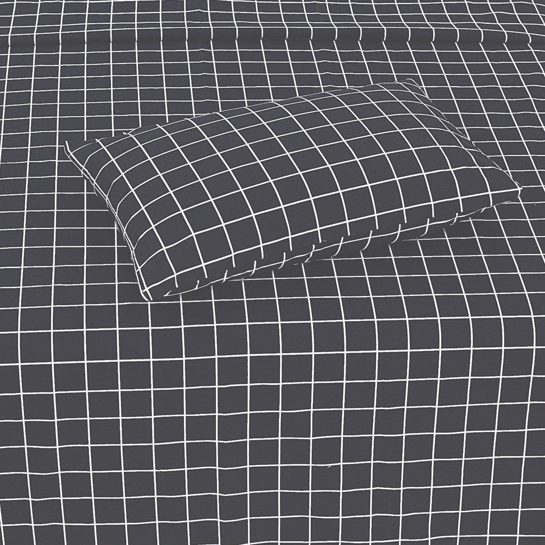Charcoal Geometry - Cotton