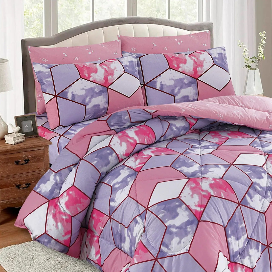 Pink Illusions 6-Pcs Cotton Punch