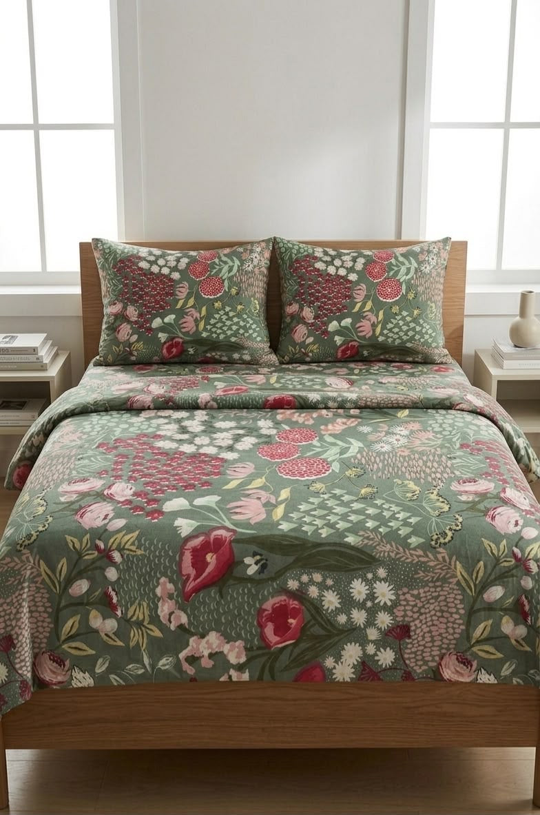 Ms Greeny Floral - Cotton
