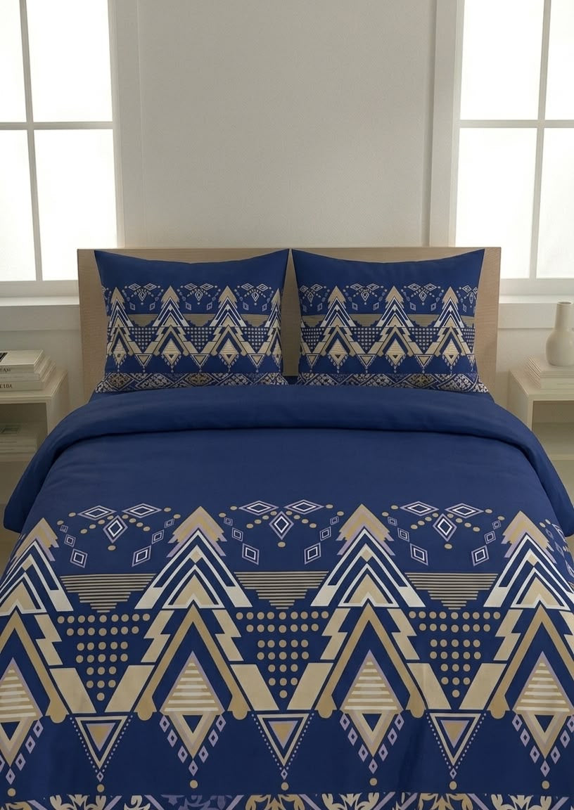 Ms Dark Blue Pattern -Cotton