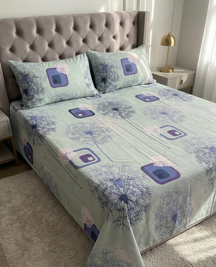 Purple Dandelion - Cotton