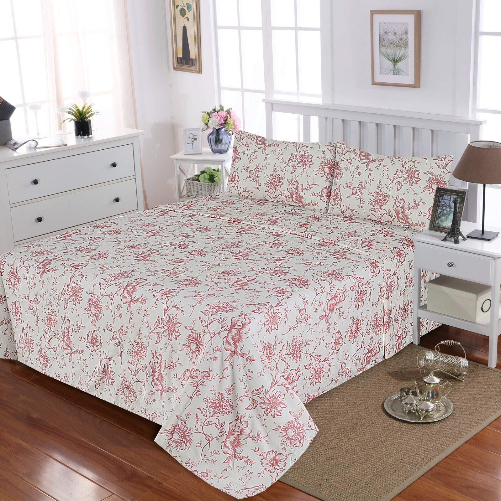 Floral Maroon-3pcs Cotton Punch