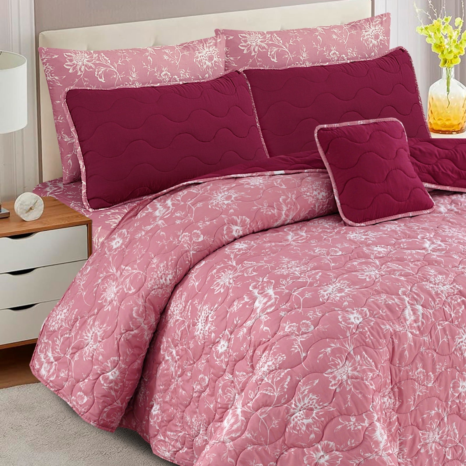 Pink Blush 7-Pcs Cotton Punch