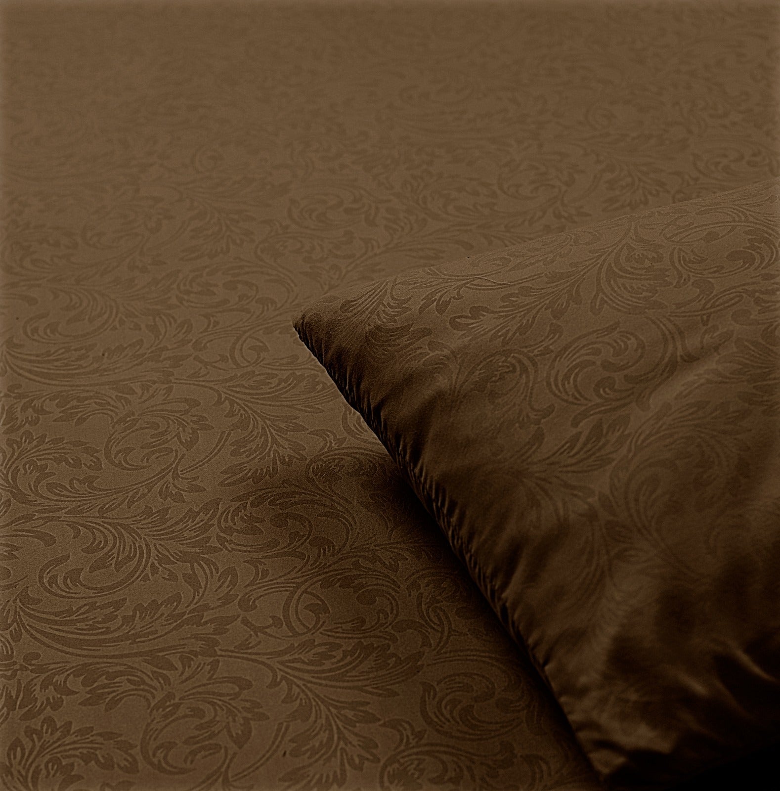 Mocha Brown- Fitted Sheet Set - King Cotton Punch