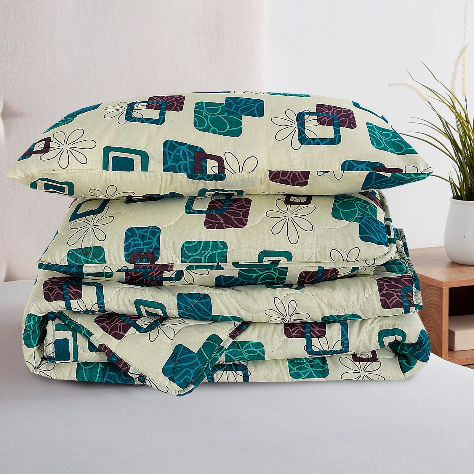 Abstract Square - 7PCS Cotton Punch