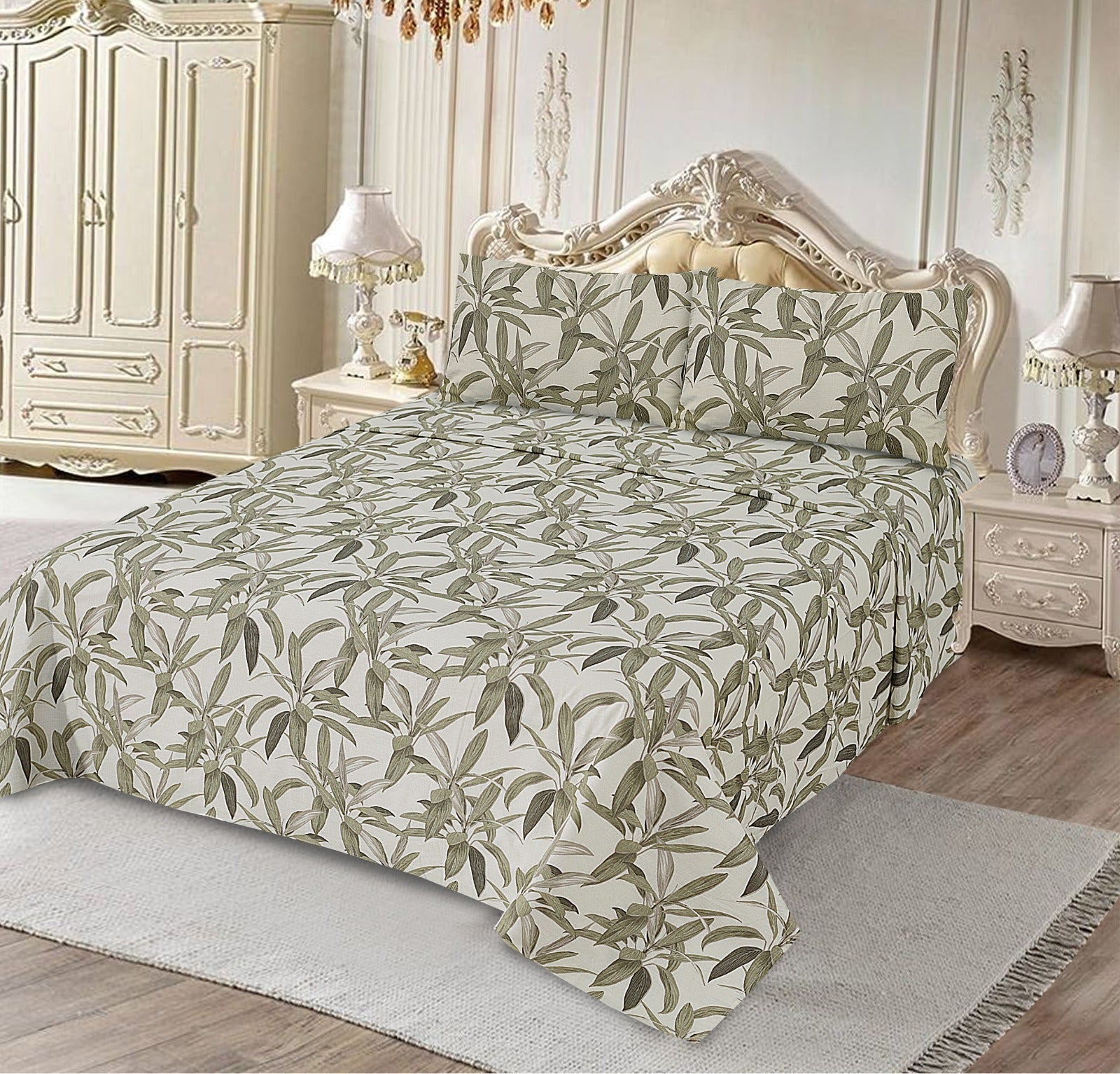 Amber Leaf 3Pcs Cotton Printed Cotton Punch