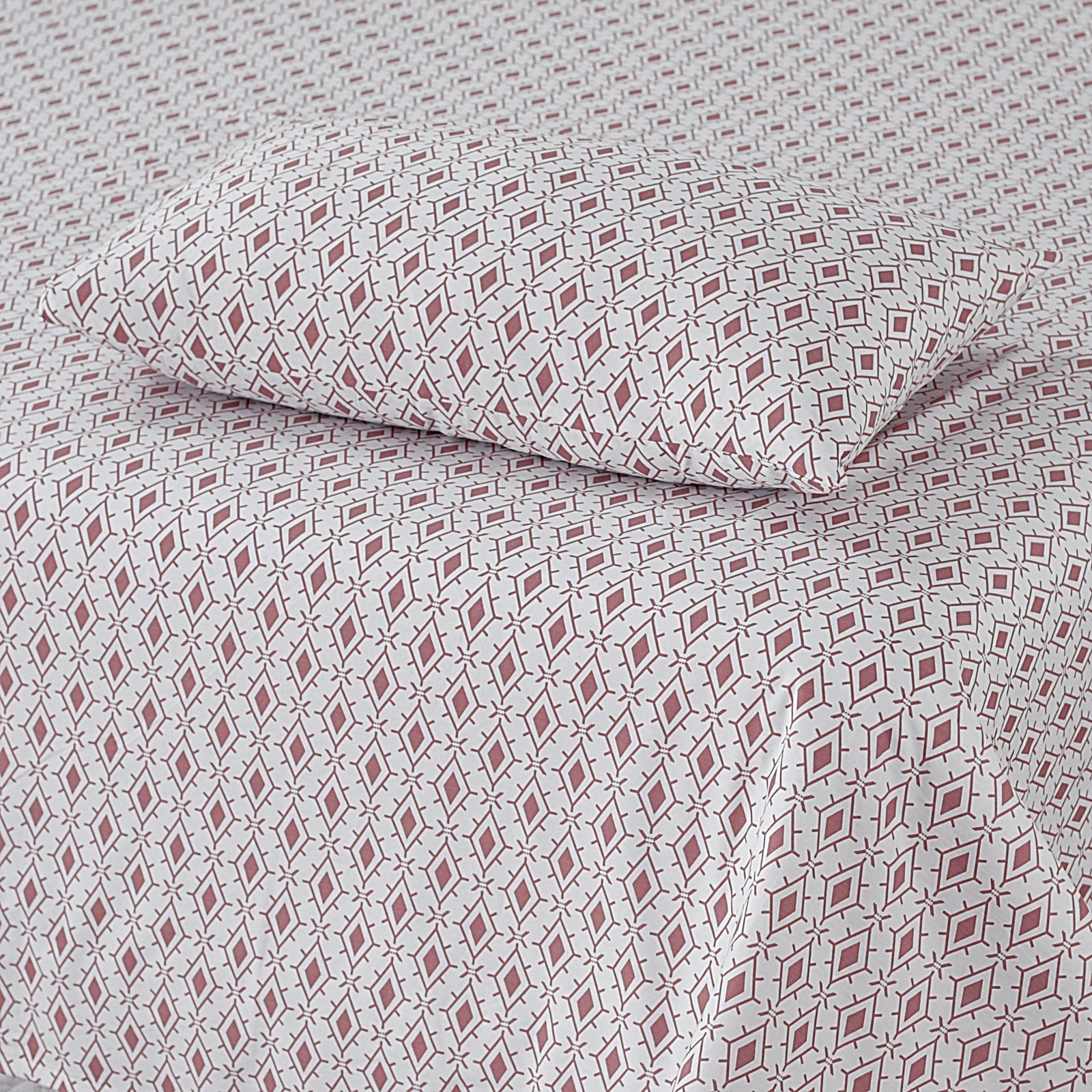 Percale Box Rust 3Pcs Printed Cotton Punch