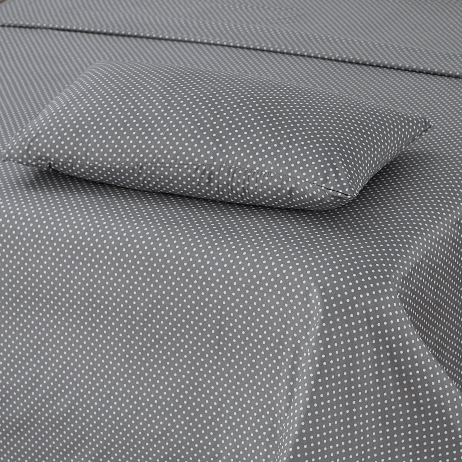 Mini-Grey Polka Dots 3Pcs Printed Cotton Punch