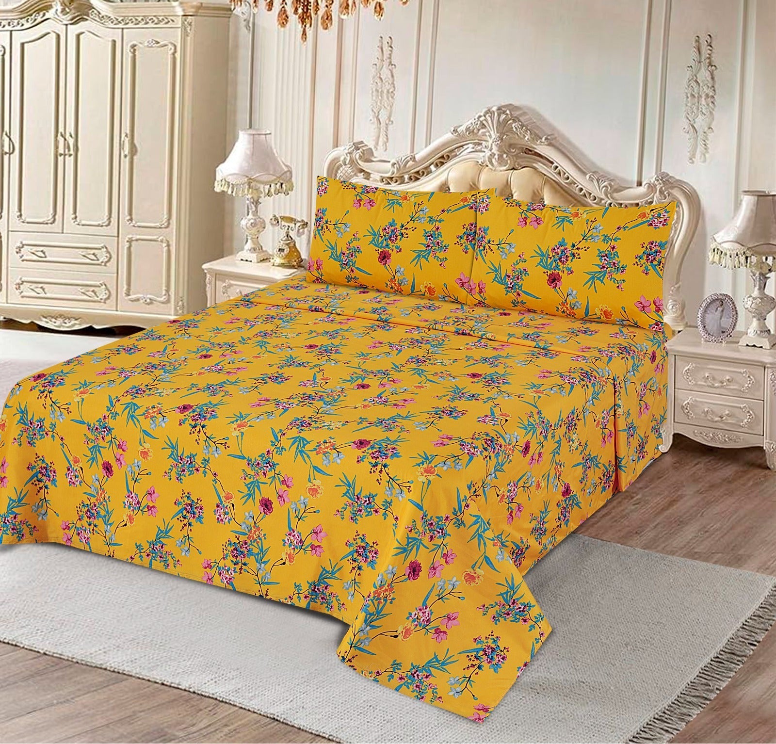 Mustard Garden 3Pcs Printed Cotton Punch