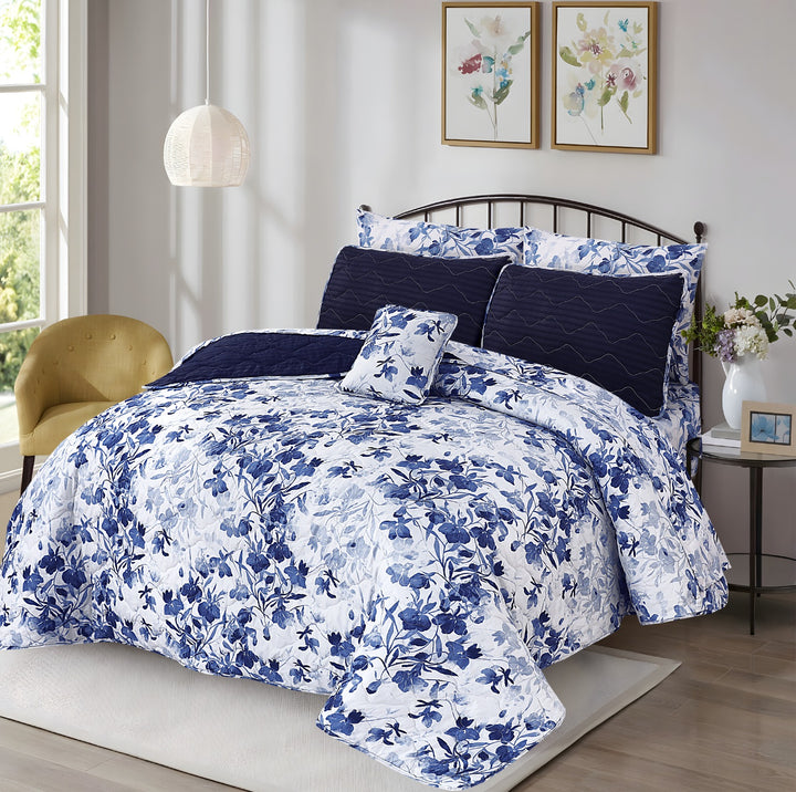 Navy Floral-7 Pcs