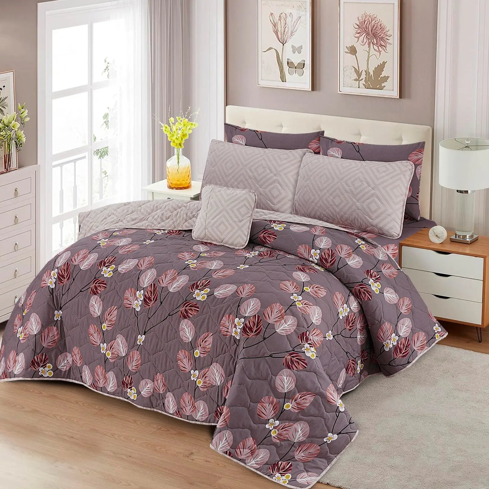 Cherry Twilight 7-Pcs Cotton Punch